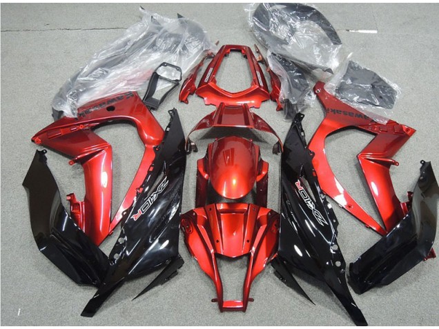 Noir Rouge Carénage Moto ZX10R 2011-2015
