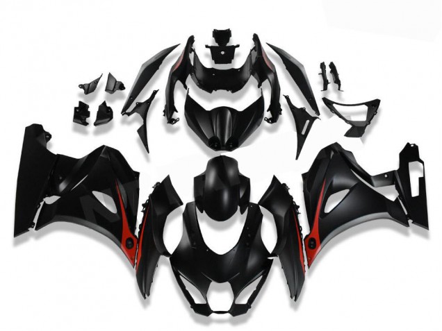 Noir Rouge Carénages Moto GSXR 1000 2017-2023 Noir Rouge Carénages Moto GSXR 1000 2017-2023