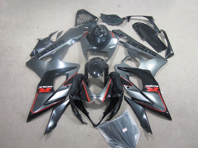 Noir Rouge Carénages Moto GSXR 1000 K5 2005-2006