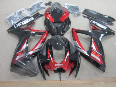 Noir Rouge Carrosserie Moto GSXR 600 K6 2006-2007