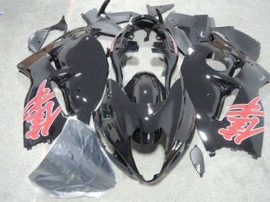 Noir Rouge Décalque Carénage Moto GSXR 1300 Hayabusa 1996-2007