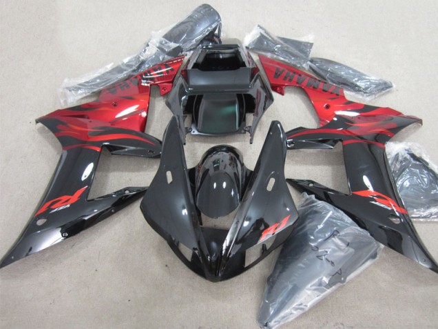 Noir Rouge Décalque Carénage Moto R1 2002-2003
