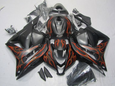 Noir Rouge Flamme Carénage Moto CBR 600 RR 2009-2012