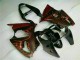Noir Rouge Flamme Carénage Moto ZX6R 2000-2002