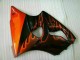 Noir Rouge Flamme Carénage Moto ZX6R 2000-2002