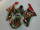 Noir Rouge Flamme Carénage Moto ZX6R 2007-2008 Noir Rouge Flamme Carénage Moto ZX6R 2007-2008