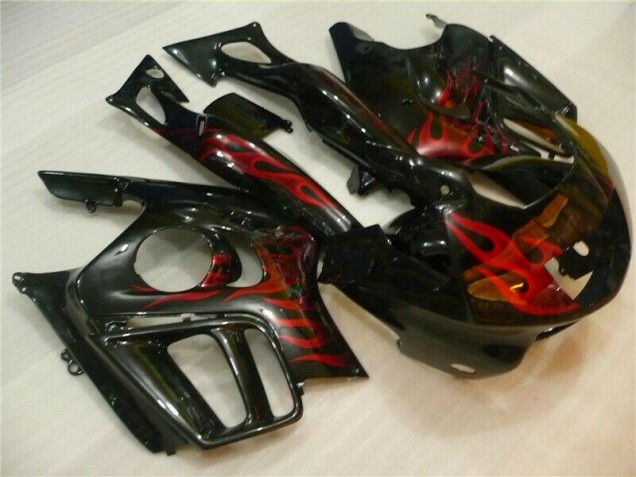 Noir Rouge Flamme Carénages Moto CBR 600 F3 1995-1998