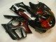 Noir Rouge Flamme Carénages Moto CBR 600 F3 1995-1998