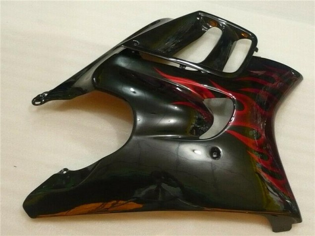 Noir Rouge Flamme Carénages Moto CBR 600 F3 1995-1998