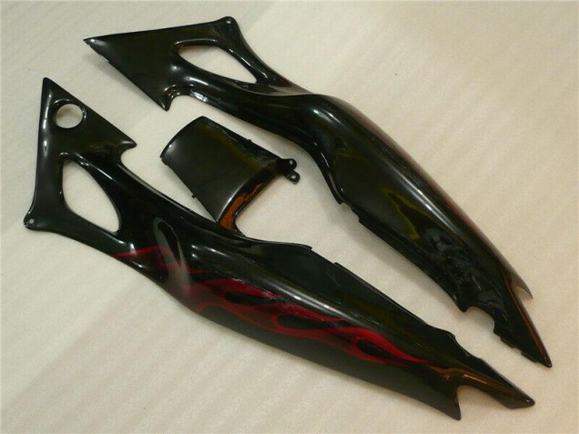 Noir Rouge Flamme Carénages Moto CBR 600 F3 1995-1998