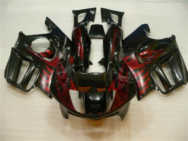 Noir Rouge Flamme Carénages Moto CBR 600 F3 1995-1998