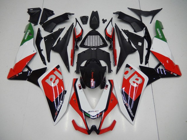 Noir Rouge Kit Carénages Motos Complet RSV4 2009-2015 Noir Rouge Kit Carénages Motos Complet RSV4 2009-2015