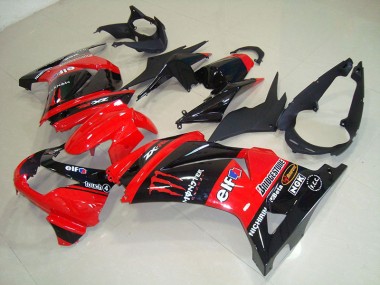 Noir Rouge Monster Carénage Moto ZX 250R 2008-2012