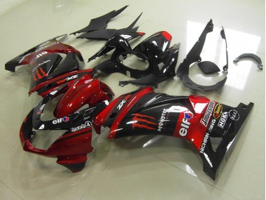 Noir Rouge Monster Carénages Moto ZX 250R 2008-2012
