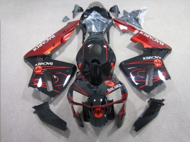 Noir Rouge RACARDI Carénage Moto CBR 600 RR 2003-2004