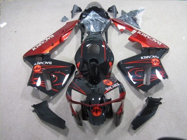 Noir Rouge Racardi Carénage Moto ZX10R 2003-2005