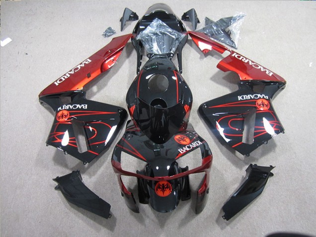 Noir Rouge Racardi Carénage Moto ZX10R 2003-2005