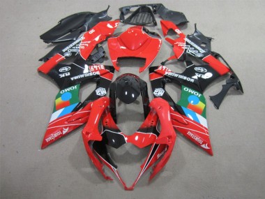 Noir Rouge Vert Carénage Moto GSXR 1000 K5 2005-2006