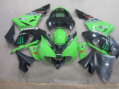 Noir Vert 3M Monster Carénage Moto ZX10R 2003-2005