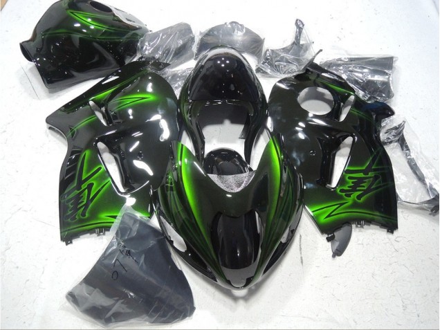 Noir Vert Carénage Moto GSXR 1300 Hayabusa 1996-2007 Noir Vert Carénage Moto GSXR 1300 Hayabusa 1996-2007