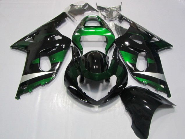 Noir Vert Carénage Moto GSXR 750 K1 K2 K3 2001-2003 Noir Vert Carénage Moto GSXR 750 K1 K2 K3 2001-2003