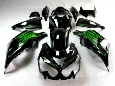Noir Vert Carénage Moto ZX14R ZZR 1400 2012-2021