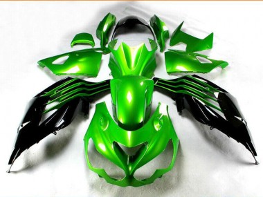 Noir Vert Carénages Moto ZX14R ZZR 1400 2012-2021