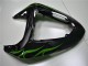 Noir Vert Flamme Carénage Moto ZX10R 2006-2007