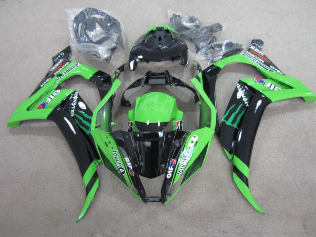 Noir Vert Touch4 Monster Carénage Moto ZX10R 2011-2015 Noir Vert Touch4 Monster Carénage Moto ZX10R 2011-2015