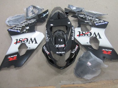 Noir West Mobil Carénage Moto GSXR 750 K4 2004-2005