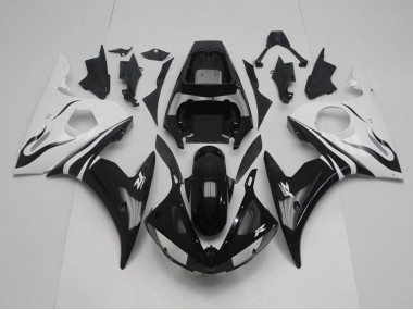 Noir et Blanc Carénage Moto R6 2003-2005