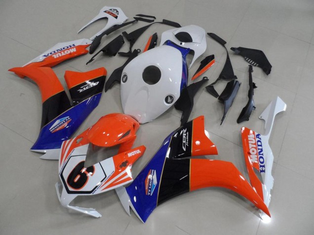 Orange Blanc TT Legend Carénage Moto CBR 1000 RR 2012-2016