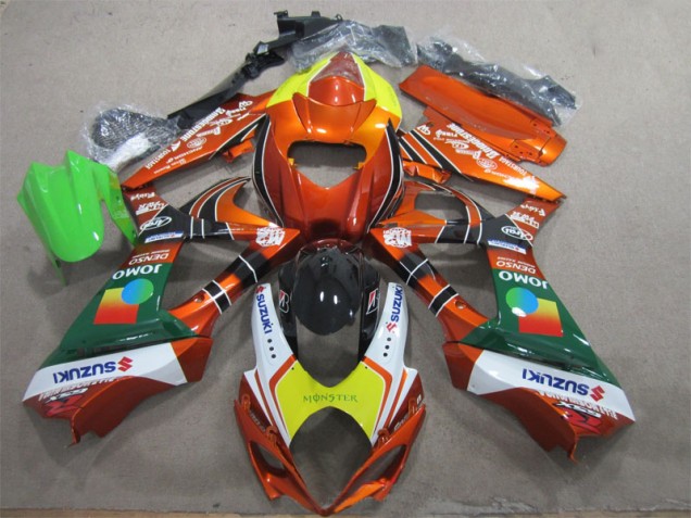 Orange Jaune Monster Carénage Moto GSXR 1000 K7 2007-2008