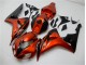 Orange Noir Carénage Moto CBR 1000 RR 2006-2007 Orange Noir Carénage Moto CBR 1000 RR 2006-2007
