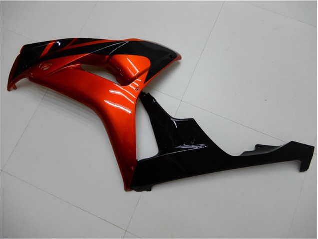 Orange Noir Carénage Moto CBR 1000 RR 2006-2007 Orange Noir Carénage Moto CBR 1000 RR 2006-2007