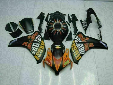 Orange Noir Carénage Moto CBR 1000 RR 2008-2011