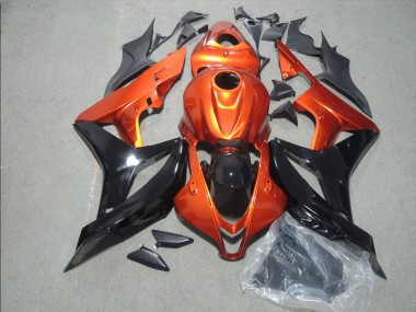 Orange Noir Carénage Moto CBR 600 RR 2007-2008