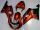 Orange Noir Carénage Moto GSXR 1000 K1 2000-2002