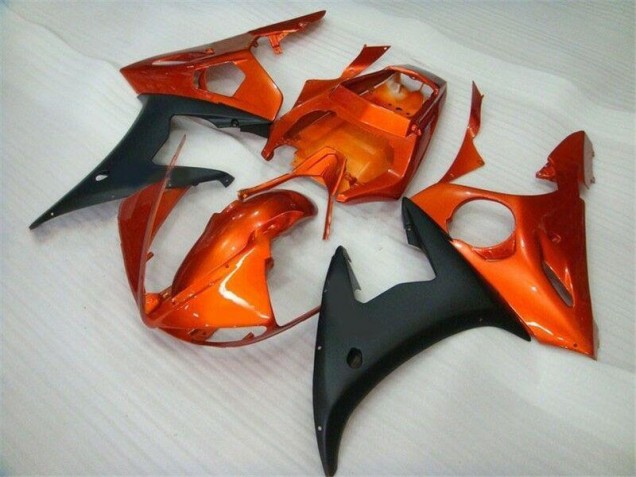 Orange Noir Carénage Moto R6 2003-2005