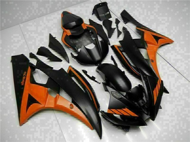 Orange Noir Carénage Moto R6 2006-2007 Orange Noir Carénage Moto R6 2006-2007