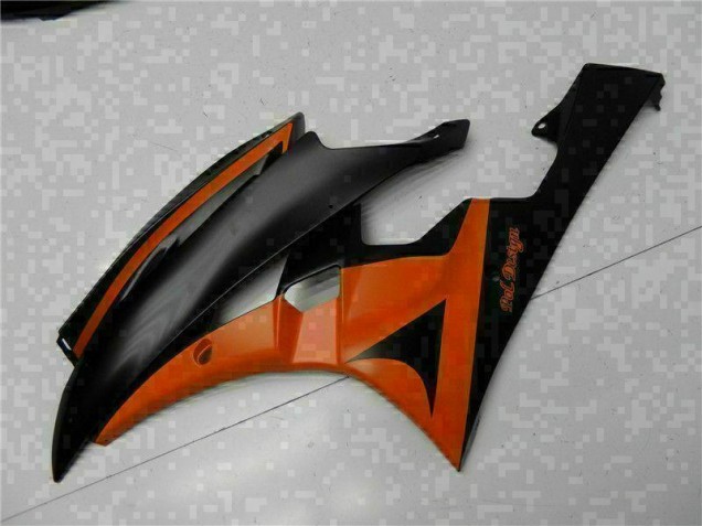 Orange Noir Carénage Moto R6 2006-2007 Orange Noir Carénage Moto R6 2006-2007