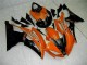 Orange Noir Carénage Moto R6 2008-2016 Orange Noir Carénage Moto R6 2008-2016