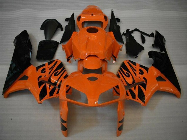 Orange Noir Carénages Moto CBR 600 RR 2005-2006