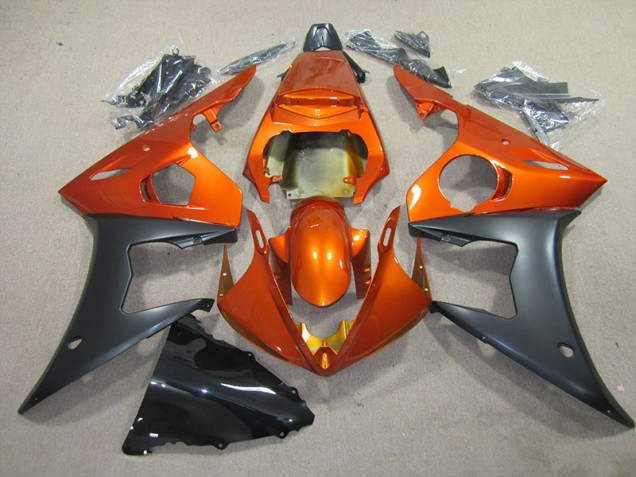 Orange Noir Carénages Moto R6 2003-2005
