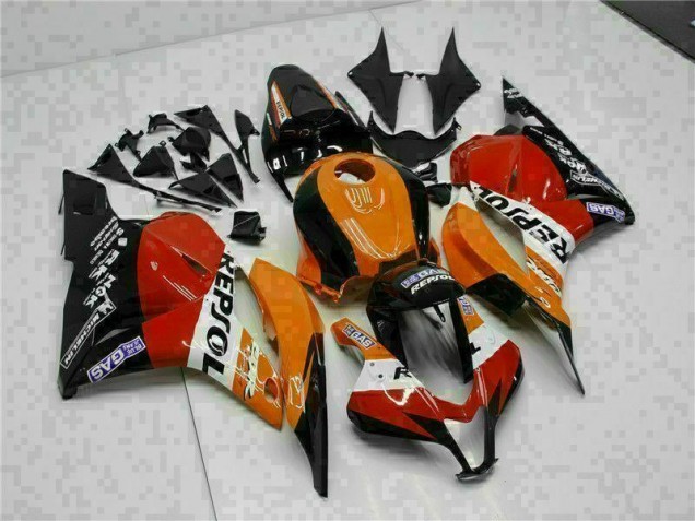 Orange Repsol Carénage Moto CBR 600 RR 2009-2012 Orange Repsol Carénage Moto CBR 600 RR 2009-2012