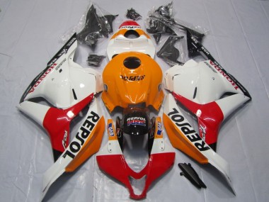 Orange Rouge Blanc Repsol Carénage Moto CBR 600 RR 2009-2012