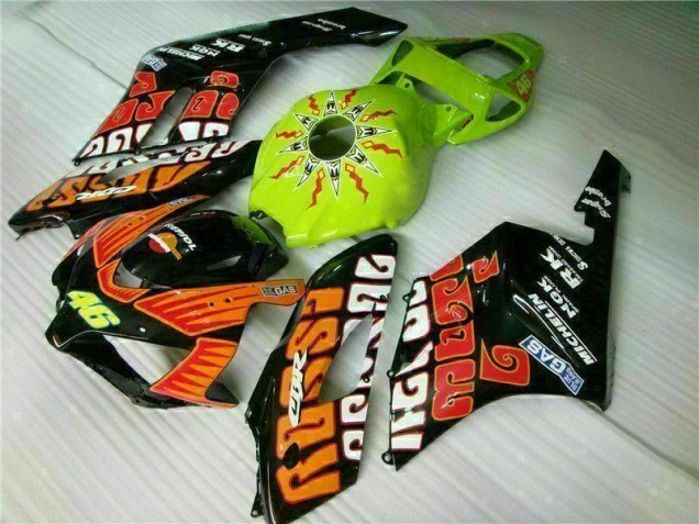 Orange Vert Carénage Moto CBR 1000 RR 2004-2005 Orange Vert Carénage Moto CBR 1000 RR 2004-2005