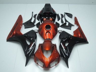 Orange et Noir Carénage Moto CBR 1000 RR 2006-2007