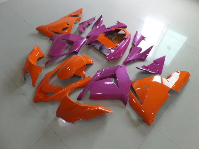 Orange et Rose Carénage Moto ZX10R 2003-2005 Orange et Rose Carénage Moto ZX10R 2003-2005
