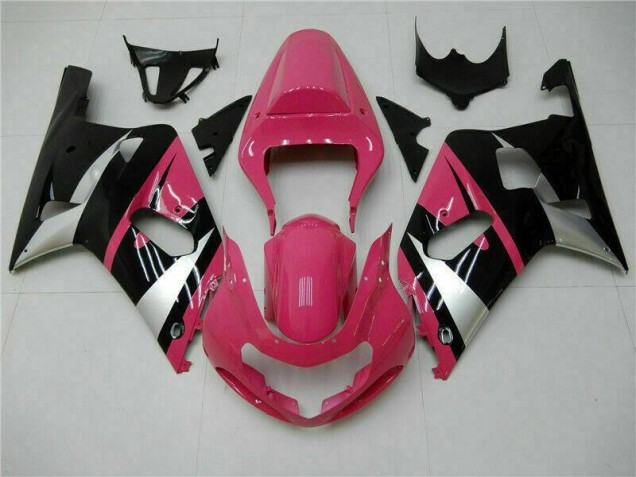 Rose Noir Carénage Moto GSXR 600 / 750 K1 K2 K3 2001-2003 Rose Noir Carénage Moto GSXR 600 / 750 K1 K2 K3 2001-2003